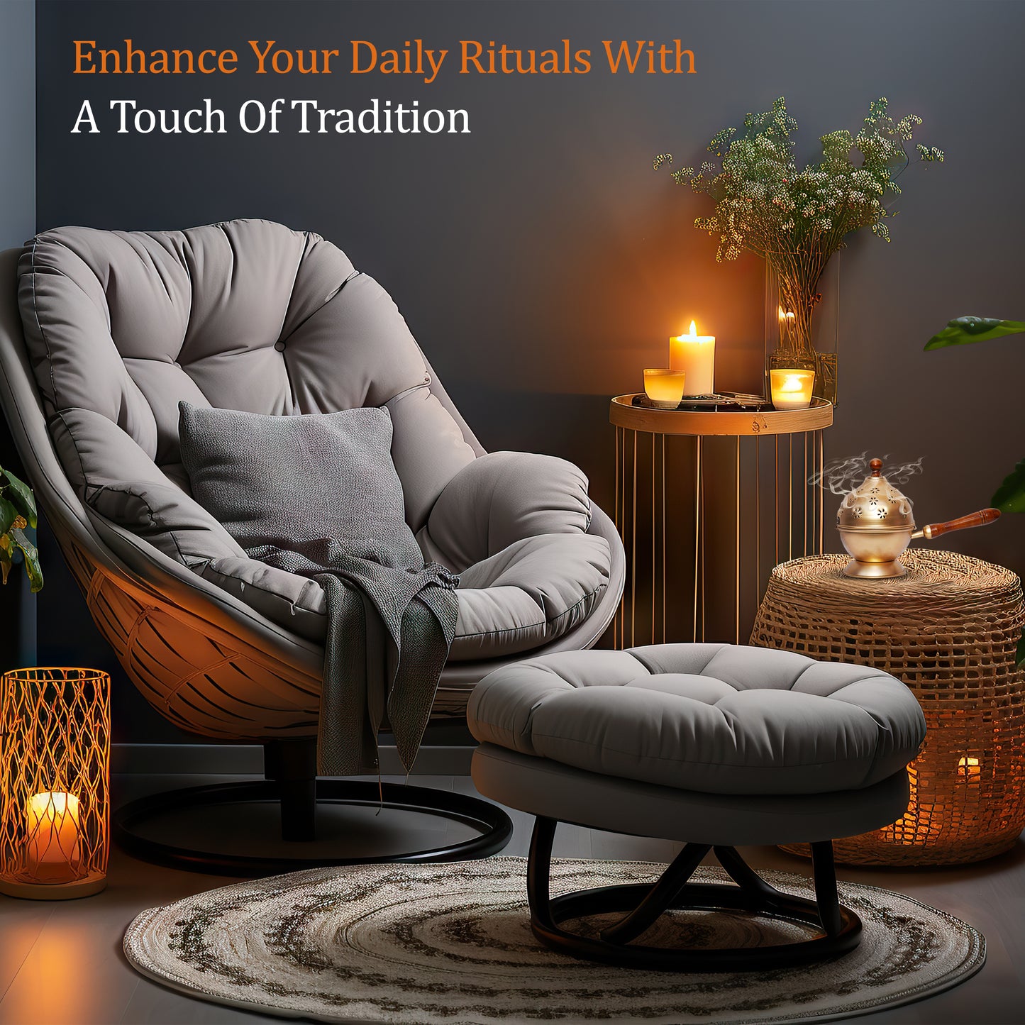 Dhoop Dani with 2 Sambrani Cups