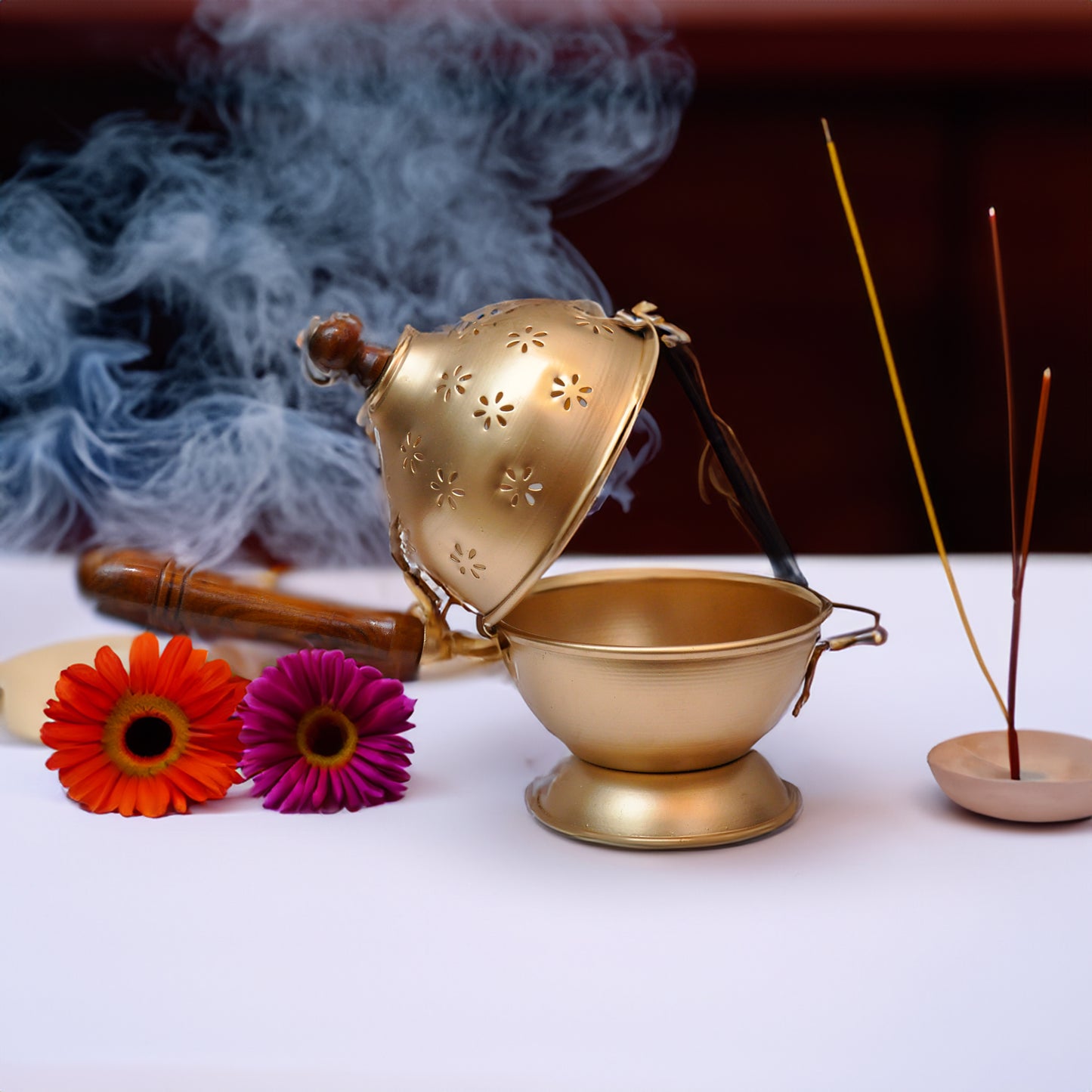 Dhoop Dani with 2 Sambrani Cups